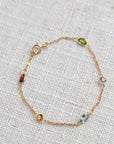 Mixed Gemstone Bracelet Oval & Round